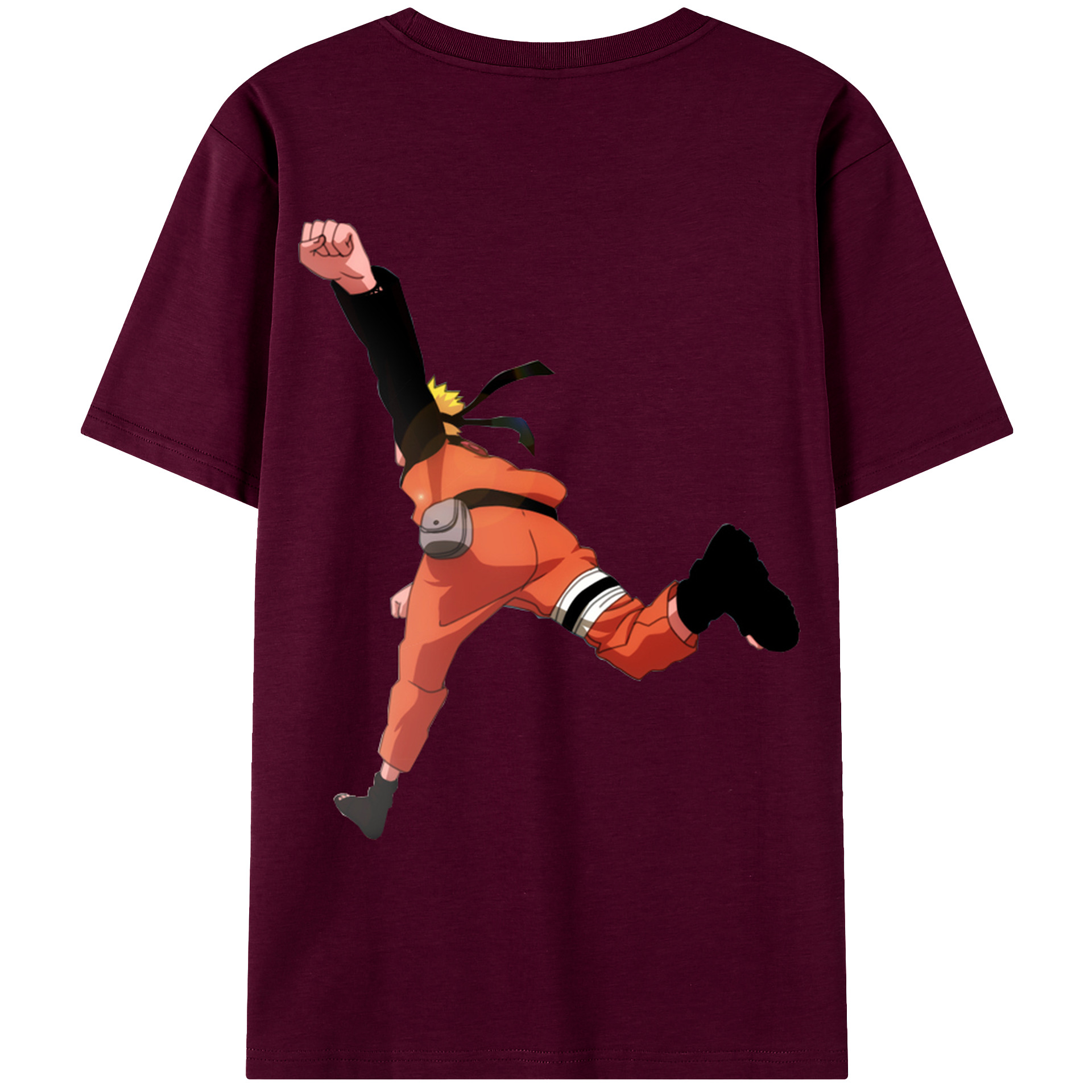（画像用） NARUTO -ナルト- うずまき ナルト Uzumaki Naruto レディース半袖Tシャツ(バックプリント)
